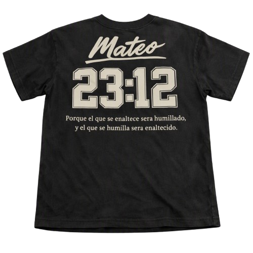 Mateo 23:12 | Black