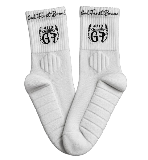 Blessed Socks | White